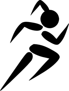 Female Runner Graphic